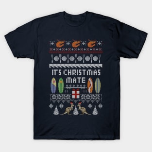 Aussie Christmas Ugly Knit T-Shirt